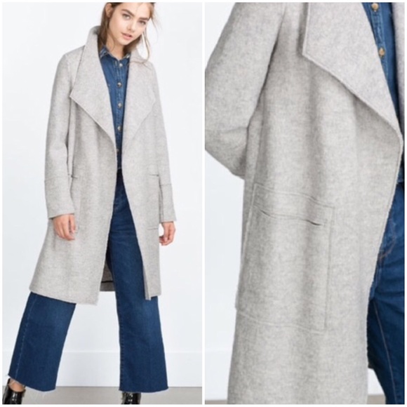 waterfall coat zara